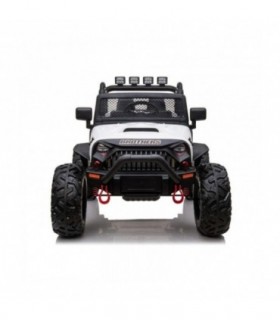 Voiture électrique 2 places 24V Jeep JC666 Blanc - Pack Luxe