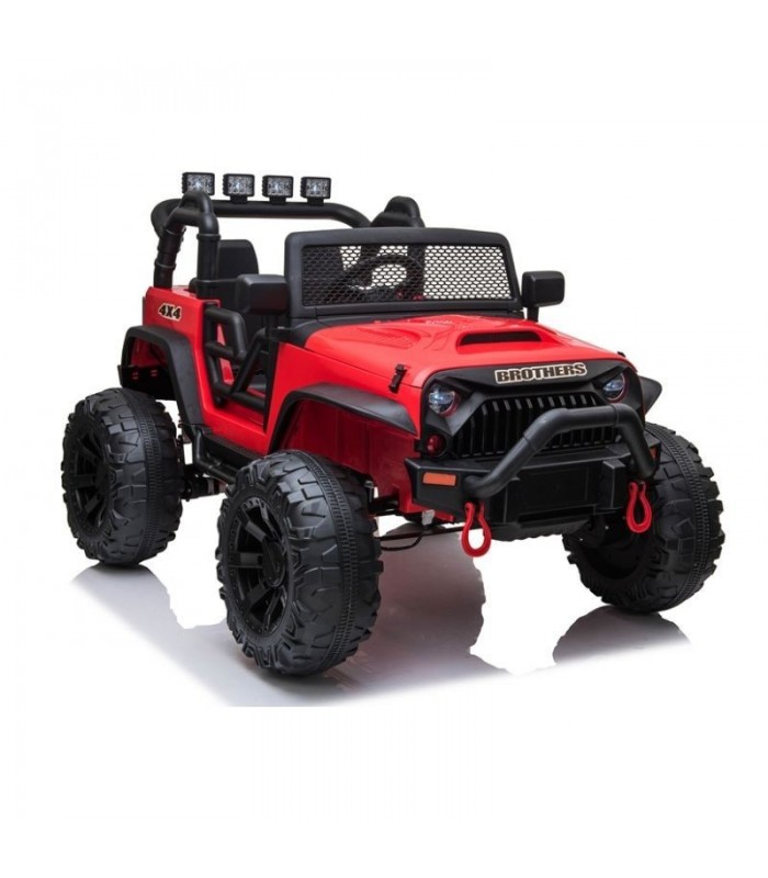 Voiture électrique 2 places 24V Jeep JC666 Rouge - Pack Luxe