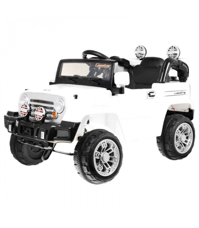 Voiture électrique 12V Jeep Reback Blanche