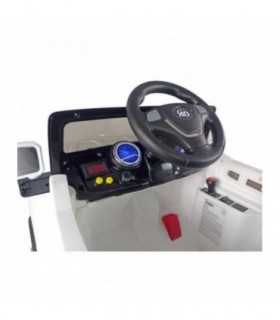 Voiture électrique 12V Jeep Reback Blanche