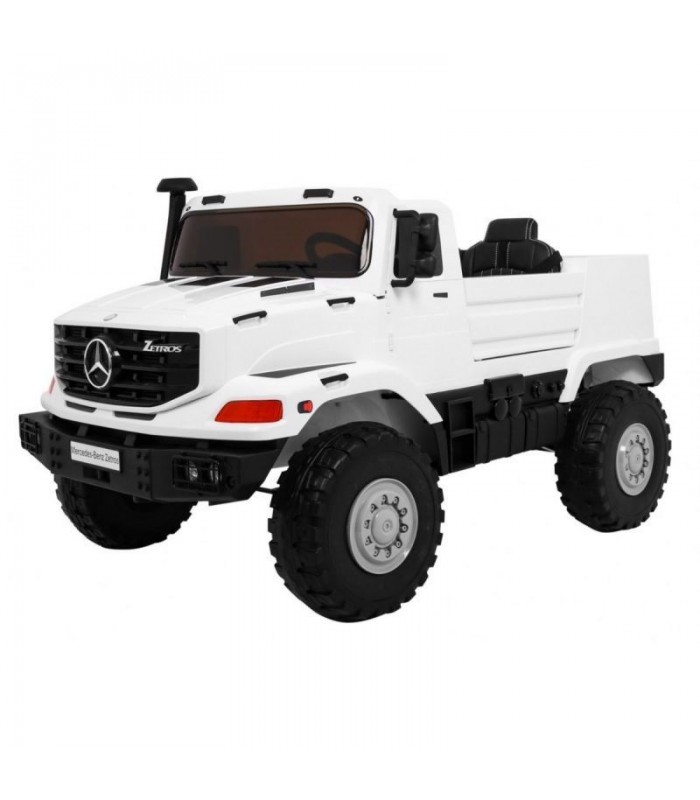 Voiture électrique 2 places 12V Mercedes Zetros Blanche - Pack Luxe