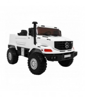 Voiture électrique 2 places 12V Mercedes Zetros Blanche - Pack Luxe