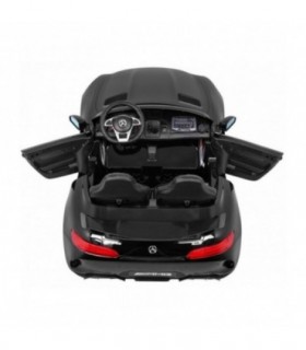 Voiture électrique 2 places  2x12V Mercedes SLS AMG GT R Noir - Pack Luxe