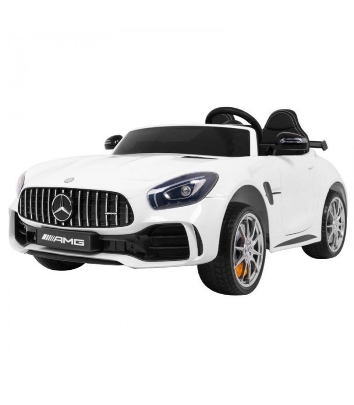 Voiture électrique 2 places  2x12V Mercedes SLS AMG GT R Blanche - Pack Luxe