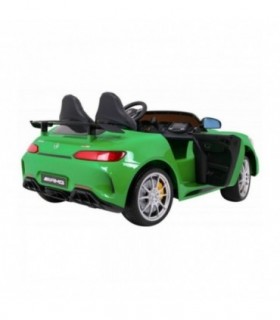 Voiture électrique 2 places  2x12V Mercedes SLS AMG GT R Verte - Pack Luxe