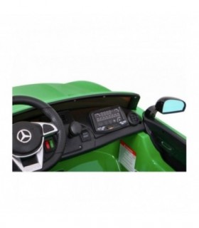 Voiture électrique 2 places  2x12V Mercedes SLS AMG GT R Verte - Pack Luxe