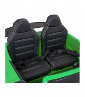 Voiture électrique 2 places  2x12V Mercedes SLS AMG GT R Verte - Pack Luxe