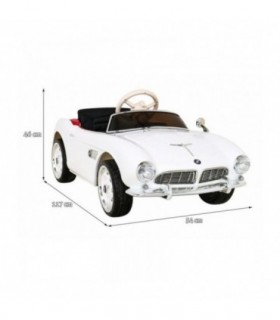Voiture électrique 12V BMW 507 retro Blanche - Pack Luxe