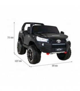 Voiture électrique 2 places 2 x 12V Toyota Hilux Noir - Pack Luxe