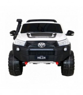 Voiture électrique 2 places 2 x 12V Toyota Hilux Blanche - Pack Luxe