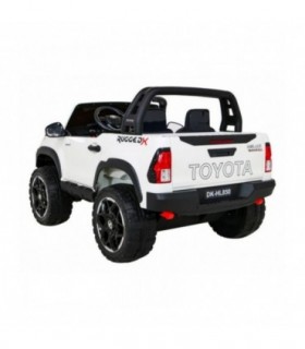 Voiture électrique 2 places 2 x 12V Toyota Hilux Blanche - Pack Luxe