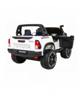 Voiture électrique 2 places 2 x 12V Toyota Hilux Blanche - Pack Luxe