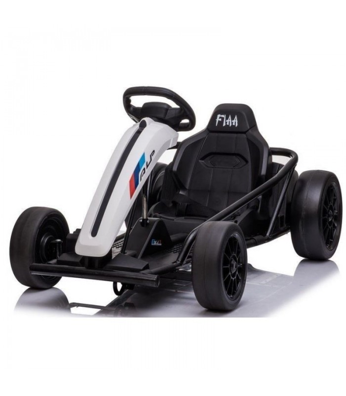 Kart électrique 24V Drift Master Blanc - Pack Evo