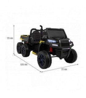 Camion électrique 2 places 2 x 12V A730 Noir - Pack Luxe