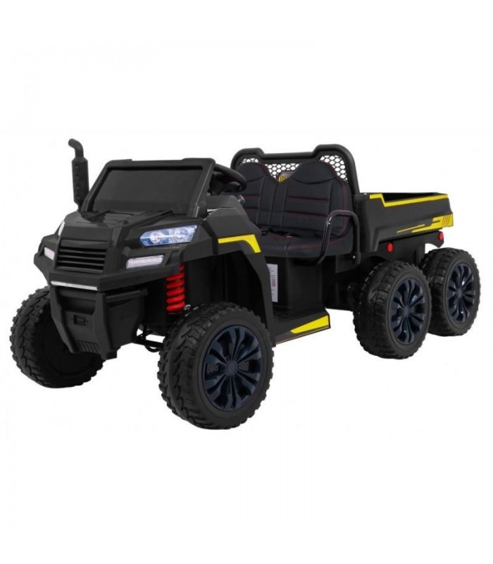 Camion électrique 2 places 2 x 12V A730 Noir - Pack Luxe