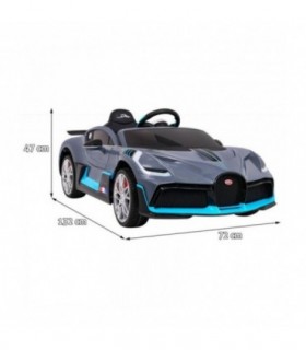 Voiture électrique Bugatti Divo Gris - Pack Luxe