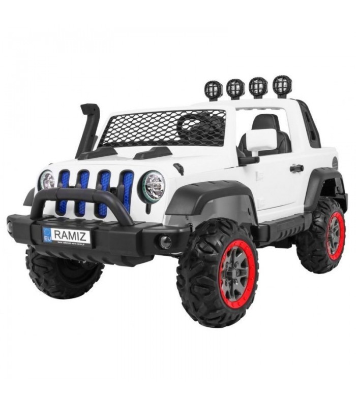 Voiture électrique 2 places 2 x 12V Allroad Blanche - Pack Luxe