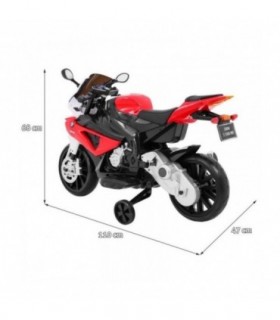 Moto électrique 12V BMW S1000RR Rouge