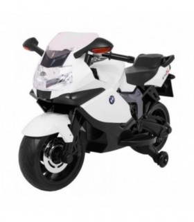 Moto électrique 12V BMW K1300S Blanche - pack luxe