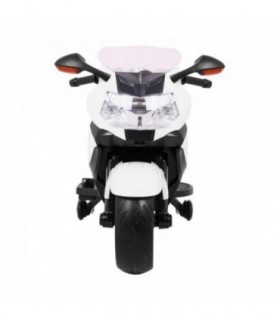 Moto électrique 12V BMW K1300S Blanche - pack luxe