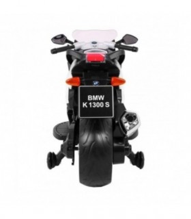 Moto électrique 12V BMW K1300S Blanche - pack luxe
