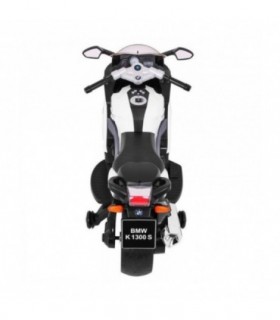 Moto électrique 12V BMW K1300S Blanche - pack luxe