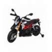 Moto électrique 12V Aprilia Noire - Pack Luxe