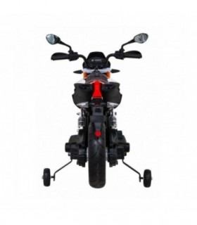 Moto électrique 12V Aprilia Noire - pack luxe