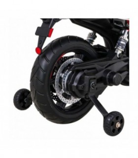 Moto électrique 12V Aprilia Noire - pack luxe