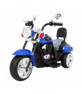 Moto électrique 6V NightBike Chopper Bleue