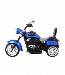 Moto électrique 6V NightBike Chopper Bleue
