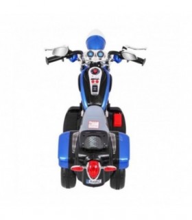 Moto électrique 6V NightBike Chopper Bleue