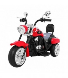 Moto électrique 6V NightBike Chopper Rouge