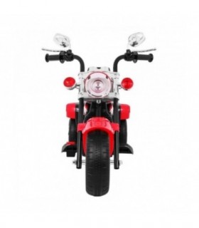Moto électrique 6V NightBike Chopper Rouge