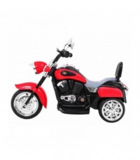 Moto électrique 6V NightBike Chopper Rouge