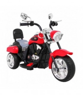 Moto électrique 6V NightBike Chopper Rouge