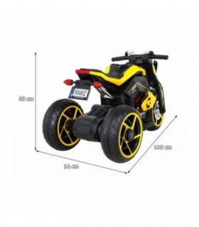 Moto électrique 12V Futur Jaune - Pack Evo