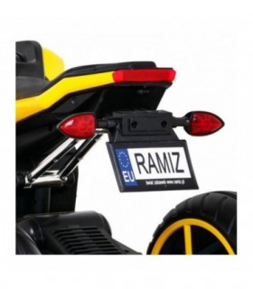 Moto électrique 12V Futur Jaune - Pack Evo