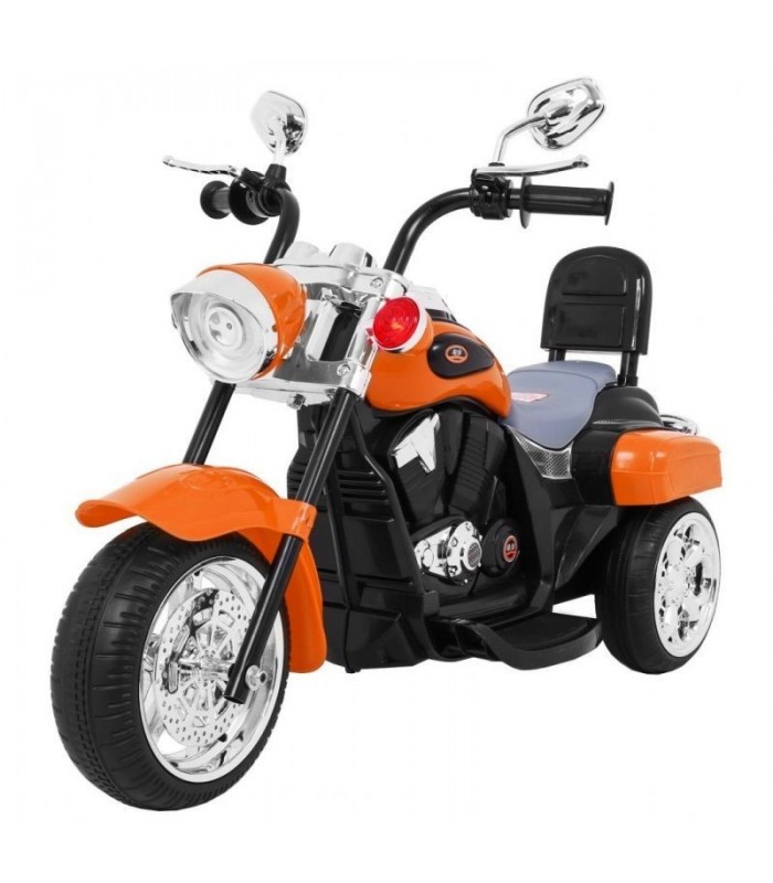 Moto électrique 6V NightBike Chopper Orange