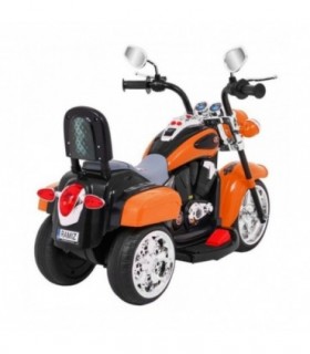 Moto électrique 6V NightBike Chopper Orange