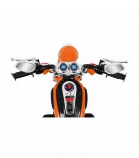Moto électrique 6V NightBike Chopper Orange