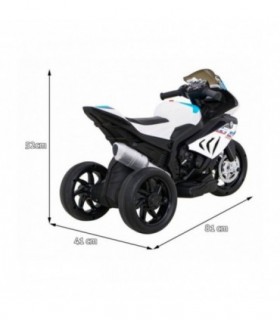 Moto électrique 12V BMW HP4 Blanche