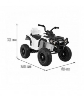 Quad électrique 12V Monster Air BDM 0906 Blanc - Pack Luxe