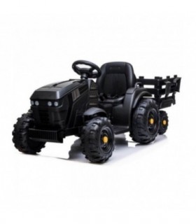 Tracteur avec remorque 12 Volts BDM0925 Noir - Pack Luxe
