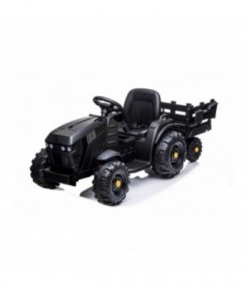 Tracteur avec remorque 12 Volts BDM0925 Noir - Pack Luxe