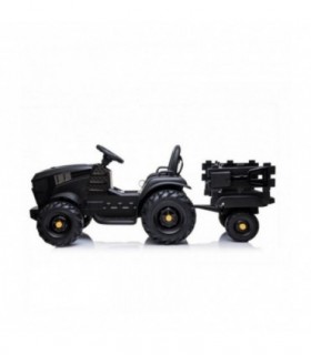 Tracteur avec remorque 12 Volts BDM0925 Noir - Pack Luxe