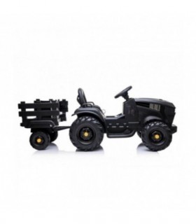 Tracteur avec remorque 12 Volts BDM0925 Noir - Pack Luxe