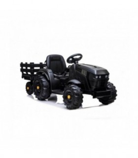 Tracteur avec remorque 12 Volts BDM0925 Noir - Pack Luxe