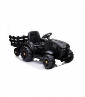 Tracteur avec remorque 12 Volts BDM0925 Noir - Pack Luxe