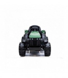 Tracteur avec remorque 12 Volts BDM0925 Vert - Pack Luxe